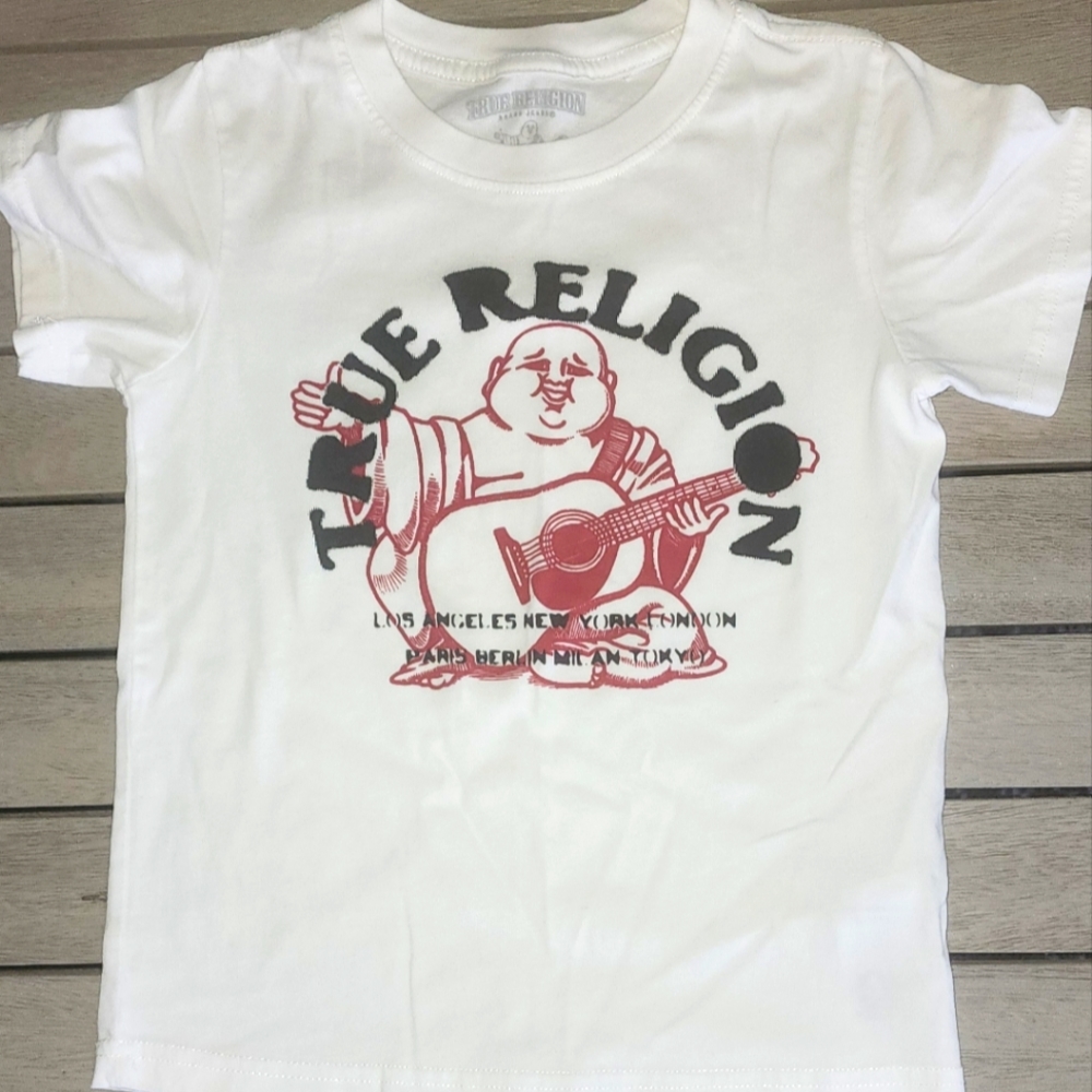 True Religion * Boys BUDDHA Logo Tee * SZ 6